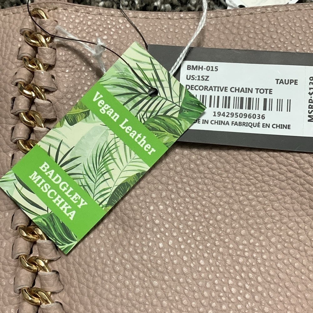 Badgley Mischka Decorative Chain Tote - Picture 4 of 12